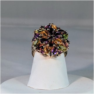 Product thumbnail: Multicolor Cluster Gem Ring