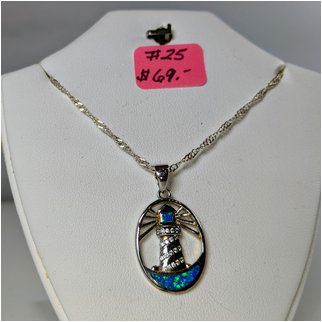 Product thumbnail: #25 Lighthouse with Blue Opal