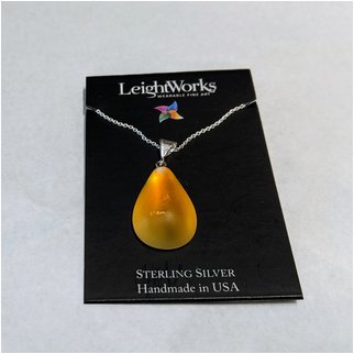Product thumbnail: Orange Pear Shaped LeightWorks Pendant
