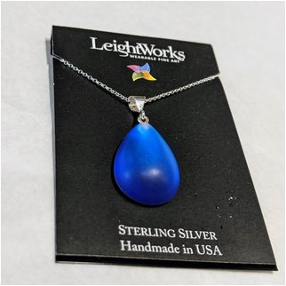 Product thumbnail: Dark Blue Pear Shaped LeightWorks Pendant