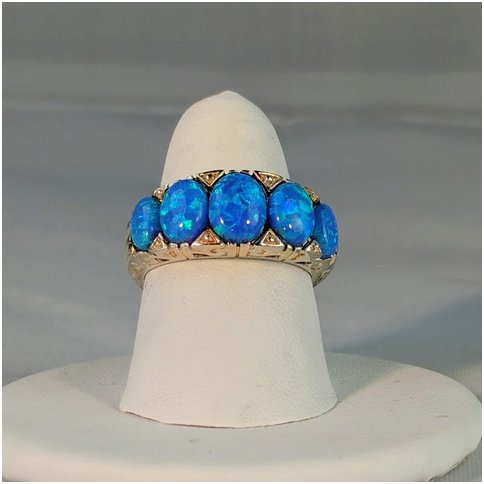 Five Stone Opal Ring