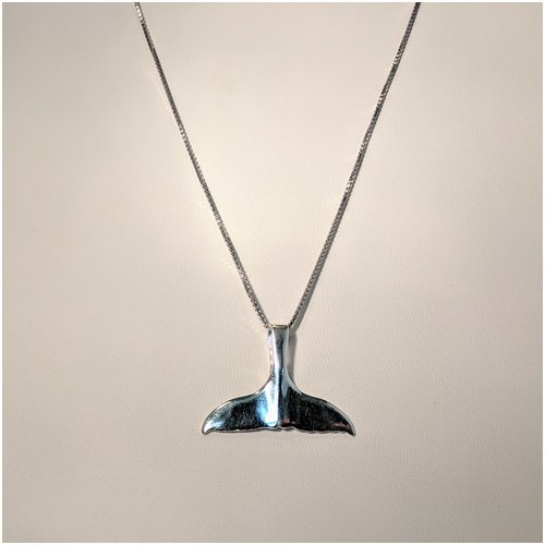Whale Tail Necklace Large Pendant