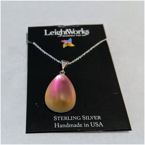 Pink Yellow Pear Shaped LeightWorks Pendant