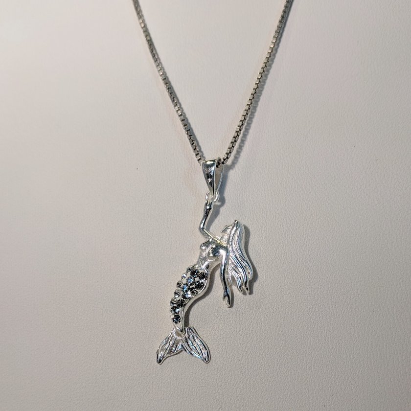 Mermaid Necklace with CZ